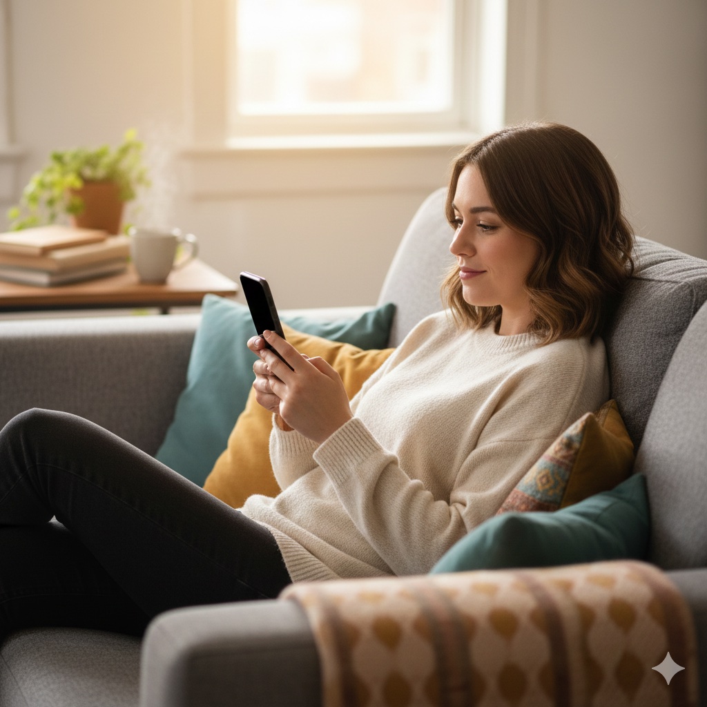 Person analysiert Fortschrittsdiagramme